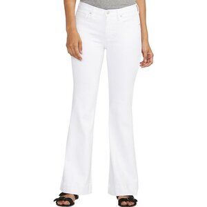 NWT Jag Kait Mid Rise Flare White Jean